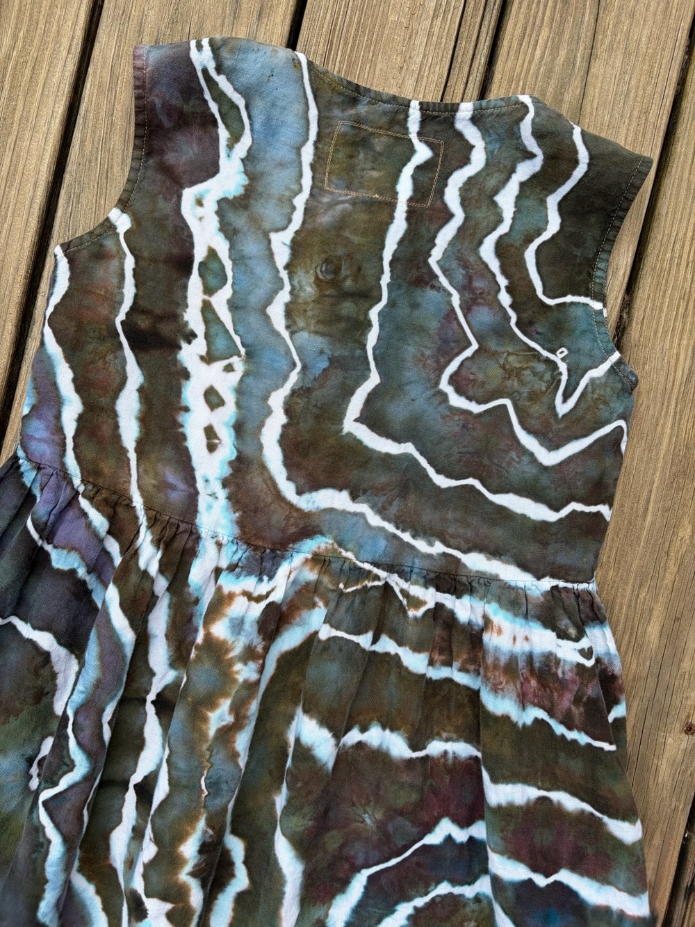 notPERFECTLINEN Ice Dyed Mama Maxi Dress - Picture 7 of 9